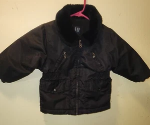 Gap Girls XXS Coat - Fur Collar Zip Up - Picture 1 of 4