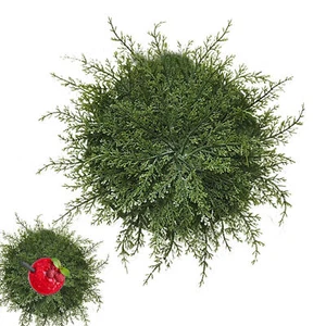 Faux Cedar Placemats Faux Cedar Greenery Placemats Round Cedar Party Placemats - Picture 1 of 12