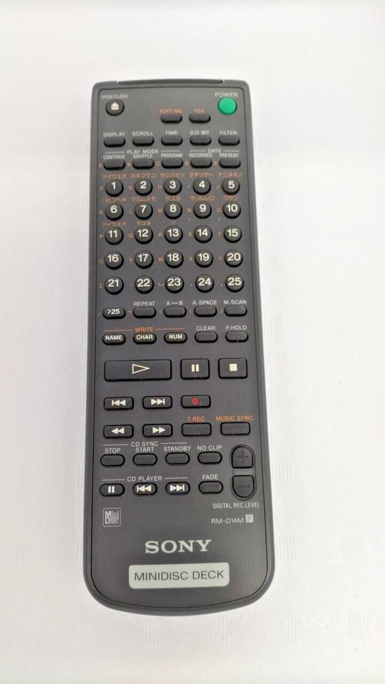 Used Remote control for SONY MDS-JA30ES.JA50ES - Image 1 of 1
