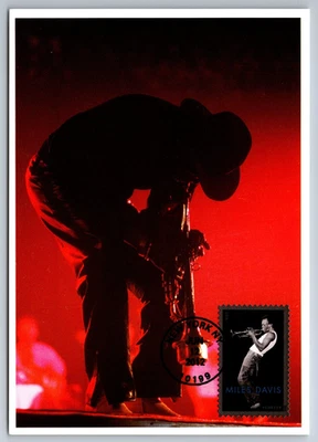 #4693 Miles Davis FDC Maxi Card - Image 1 of 2