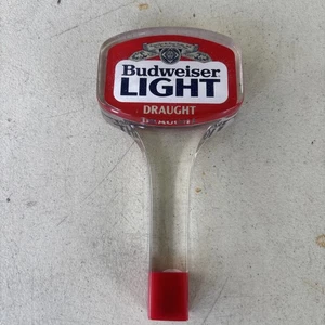 Vintage Budweiser Light Fassbier Zapfhahn Griff Plexiglas Acryl 80er Original 7" - Bild 1 von 6