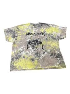Megadeth G label 2021 tie-dye graphic T-shirt size large - Picture 1 of 5