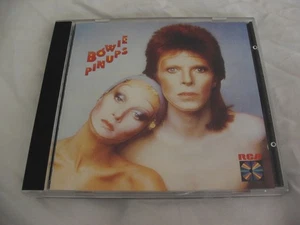 DAVID BOWIE ORIGINAL 1980s RCA CD PIN UPS PINUPS SILVER/GREY PRINT for EUROPE/UK - Foto 1 di 6