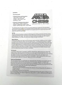 Gioco Set Scacchi Nintendo Super Mario Bros Brothers - Istruzioni di ricambio - Foto 1 di 1
