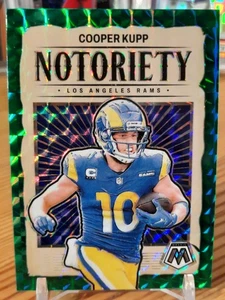 Cooper Kupp 2024 Panini Mosaic Football Notoriety Green Prizm #13 LA Rams - Bild 1 von 2