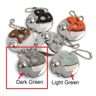 Cuchillo de bolsillo para monedas llavero colgante táctico al aire libre mini garra plegable EDC camping Foto 1 de 4