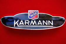 VW "KARMANN GHIA" SIDE BADGE 1960-1974 COUPE OR CONVERTIBLE, NEW, HIGH QUALITY