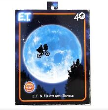 NECA E.T The Extra-Terrestrial 40th ANNIVERSARY Elliott & E.T. on Bicycle NEW 