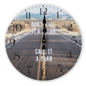 30cm Don't call it a dream call it a plan Wanduhr Analog Küchenuhr Wohnzimmer - Bild 1 von 2