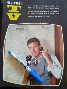 Robert Stack Rick Jason Ecran TV guide vintage magazine 1966 - Picture 1 of 2