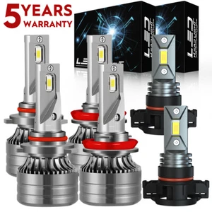 Faros LED para GMC Sierra 2500 3500 HD 2007-2014 faros antiniebla altos bajos F5QQC - Imagen 1 de 13