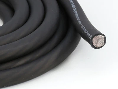 KnuKonceptz Kolossus Flex 1/0 Gauge Black OFC Power / Ground Wire 20' Copper - Image 1 of 4