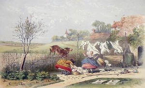 JAGD - "The Sanctuary" - Fores's Series - kolorierte Lithographie 1863 - Picture 1 of 2