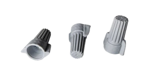 1000 PCS. SCREW ON WINGED WIRE CONNECTOR, GREY P15 CSA UL LISTED 18-8 AWG - Picture 1 of 1