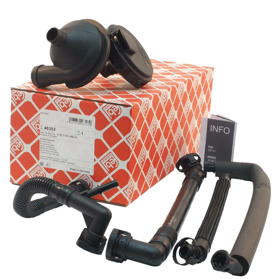 febi bilstein Repsatz KGE Kurbelgehäuse Entlüftung für BMW E46 E39 M52 M54 - Bild 1 von 4