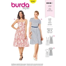 Burda SEWING PATTERN 6343 Misses' Dresses 8-18