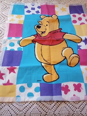 Manta de bebé cuna Winnie Pooh Beacon de colección acrílica años 90 difícil de encontrar Disney  Foto 1 de 4