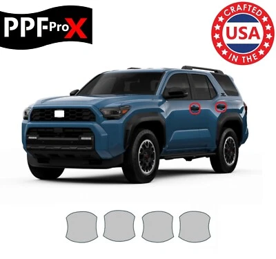 Película de proteção de pintura pré-cortada PPF para Toyota 4Runner 2025 maçaneta de porta copo - Imagem 1 de 3