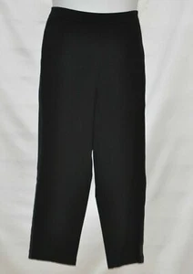 Joan Rivers Petite Signature Ponte Ankle Pants w/ Grosgrain Trim Petite S- Black - Picture 1 of 1