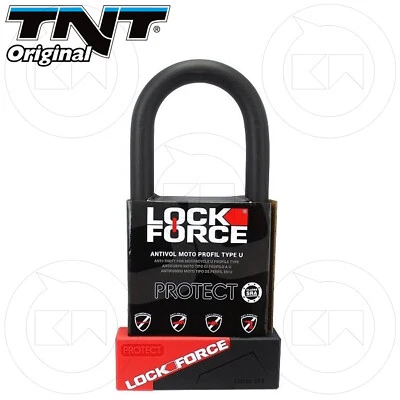 Antirrobo U 240X84 Ø19 Lockforce Protect SRA 3 llaves bloqueo de disco motocicleta scooter Foto 1 de 4