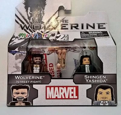 Marvel Minimates The Wolverine 2 pk Wolverine (Street Fight) y Shingen Yashida Foto 1 de 2