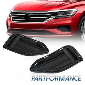 2 PCS Front Fog Light Covers For 2020-2022 Volkswagen Passat Left and Right Side - Picture 1 of 12