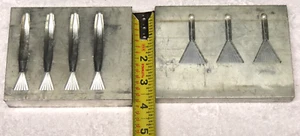 Vintage Aluminum Mold Lot for Making Soft Plastic Bait Minnow? Swim? (fishing) - Picture 1 of 17