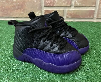 Nike Air Jordan 850000-057 Campo Púrpura Retro 12 Tenis Niños Niños Zapatos 6 C Foto 1 de 4