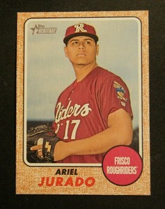 2017 Topps Heritage Minors, Frisco RoughRiders - ARIEL JURADO - Panama