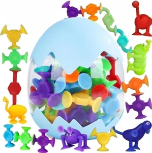 Bath Toys 27 PCS Suction Toys Sensory Toys for Kids Ages 4-8 Boys Girls Stress R - Picture 1 of 12