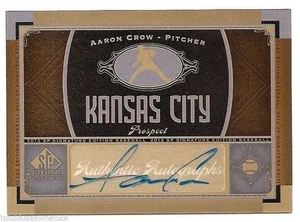 2012 SP SIGNATURE EDITION AUTOGRAPH Aaron Crow #KC10 - Picture 1 of 1