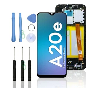 FOR SAMSUNG GALAXY A20e SM-A202F LCD DISPLAY TOUCH SCREEN REPLACEMENT + FRAME UK - Picture 1 of 8