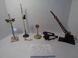 LOTE DE 5 ARTÍCULOS ACCESORIOS PISTA CALIBRE ESTÁNDAR/O LIONEL PARA REPARACIÓN. - Imagen 1 de 12