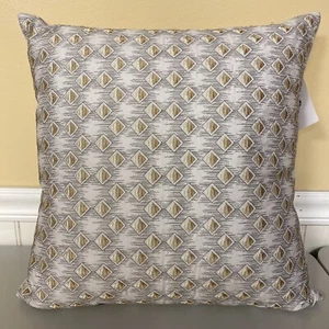 HOTEL COLLECTION Bedford Geo Decorative Throw Pillow 18 x 18 NWT - Picture 1 of 6