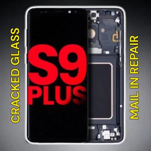 Samsung Galaxy S9 Plus schermo incrinato vetro anteriore riparazione posta in servizio - Foto 1 di 1