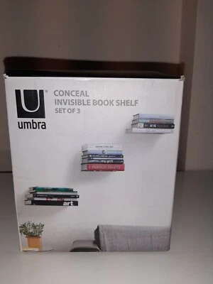 Set di 3 mensole invisibili librerie Conceal Book  - Immagine 1 di 4