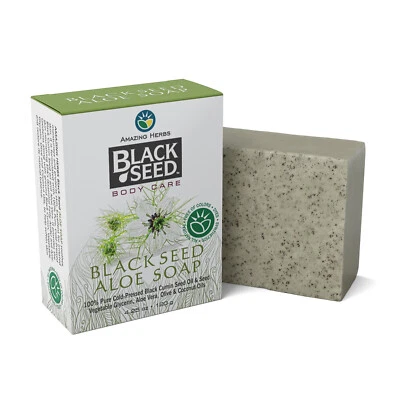 Amazing Herbs Black Seed Aloe Bar Soap, 4.25 Ounces - Image 1 of 2