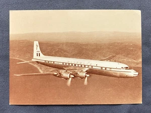 Cartolina non viaggiata ALITALIA aereo Douglas DC-7C foto Alinari - Foto 1 di 2