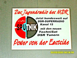 Aufkleber / Sticker + MDR + Sputnik + Power von der Eastside + Jugendradio - Picture 1 of 1