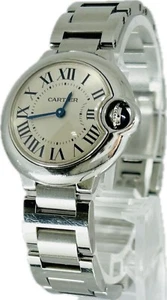 Cartier Ballon Bleu W69010Z4 3009 White Dial 28mm Quartz Womens Watch  A2914 - Picture 1 of 13