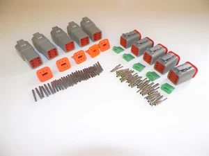 5 set connettori GRIGIO Deutsch DT 6 pin 14-16-18 ga AWG contatti solidi - Foto 1 di 1