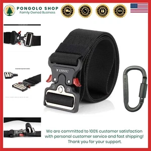 Cinturón táctico de nailon con aparejos de combate militar Hebilla de liberación rápida - Imagen 1 de 10