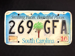 2010 South Carolina Nummernschild 269 - GFA ..... LÄCHELNDE GESICHTER & SCHÖNE ORTE - Bild 1 von 1