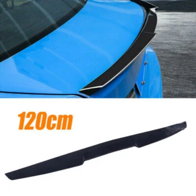 Alerón labial trasero de techo de PU de 120 cm para automóvil pegatina de ala de maletero de repuesto universal Foto 1 de 4