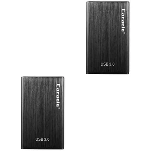 2 Pcs Usb3. 0 Festplattenkassette Tragbare SSD Gehäuse 3.0 Stoßfest - Bild 1 von 12