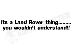 È una cosa Land Rover, adesivo 4x4 Defender Discovery Range Rover Freelander - Foto 1 di 2