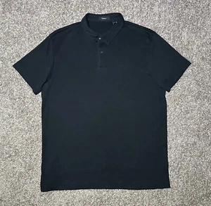Theory Men’s Bron_New Snaplight SS Polo Shirt G054529R PIMA Cotton Black Size M - Picture 1 of 20