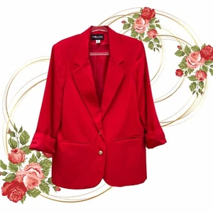 Blazer ragazzo con polsini rosso Sag Harbor anni 80 90 minimalista new wave Miami Vice - Foto 1 di 10