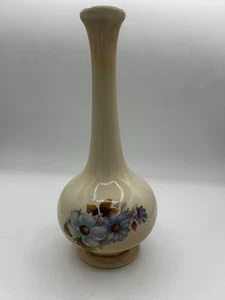 Vintage Royal Haeger Floral Keramik Vase 10" hoch Mid Century creme hellbraun - Bild 1 von 7