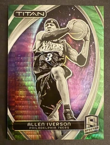2023-24 Spectra Allen Iverson Titan International Green #’d 44/75 76ers - Picture 1 of 2